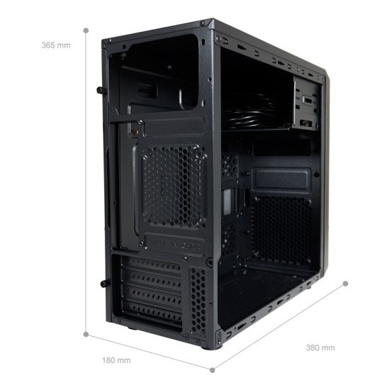 LC-Power LC-2017MB-ON unité centrale Micro Tower Noir LC-Power LC-2017MB-ON unité centrale Micro Tower Noir