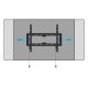 B-Tech Elements Fixed 400 Flat 165,1 cm (65") Mur Noir, Bleu
