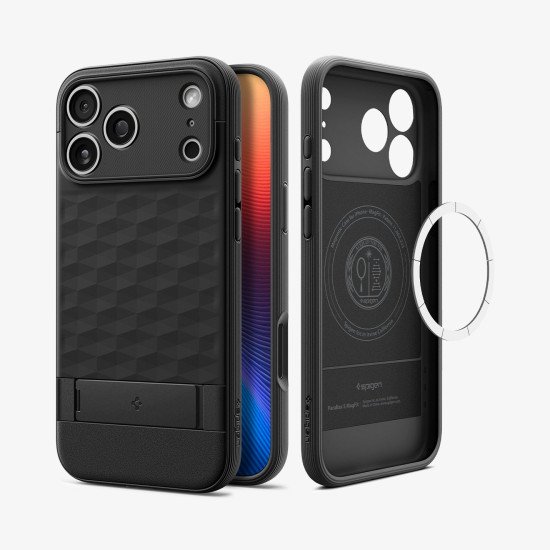 Spigen Parallax S (MagFit) coque de protection pour téléphones portables 17,5 cm (6.9") Housse Noir