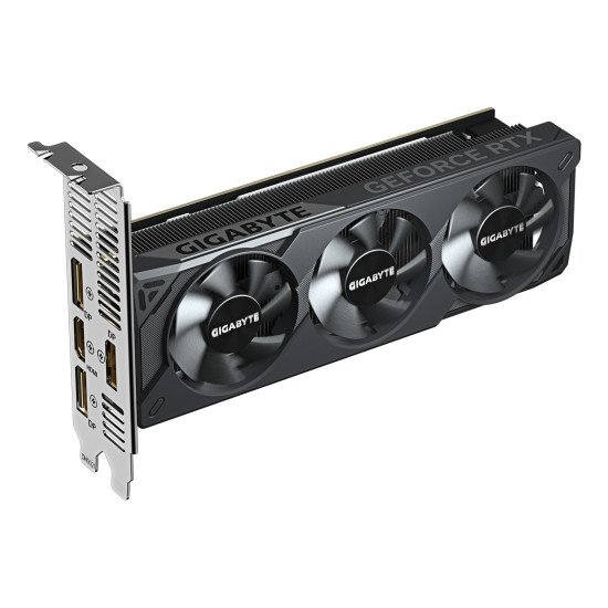 GIGABYTE GeForce RTX 5060 OC Low Profile 8G Carte Graphique - 8GB GDDR7, 128bit, PCI-E 5.0, 2512 MHz Fréquence du cœur, 3 x DisplayPort, 1 x HDMI, GV-N5060OC-8GL GIGABYTE GeForce RTX 5060 OC Low Profile 8G Carte Graphique - 8GB GDDR7, 128bit, PCI-E 5.0, 2512 MHz Fréquence du cœur, 3 x DisplayPort, 1 x HDMI, GV-N5060OC-8GL
