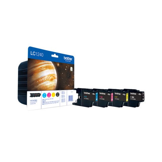 Brother LC-1240VALBPDR cartouche d'encre Original Noir, cyan, magenta, Jaune Multipack