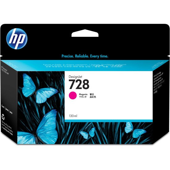 HP 728 cartouche d'encre DesignJet magenta 130 ml HP 728 cartouche d'encre DesignJet magenta 130 ml