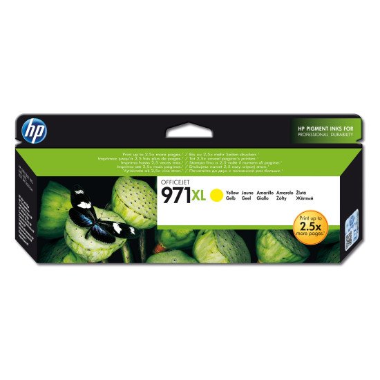 HP 971XL cartouche d'encre jaune grande capacité authentique