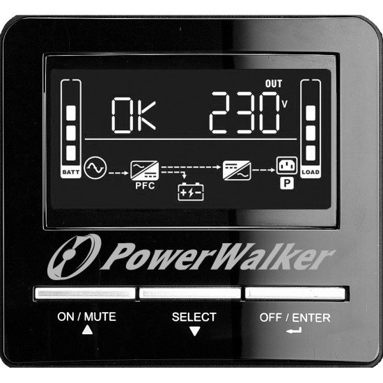 PowerWalker 3000 CW Interactivité de ligne 30 kVA 2100 W