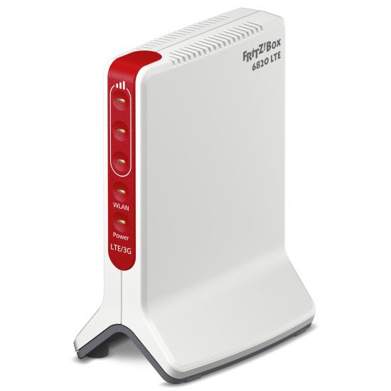 AVM FRITZ! Box 6820 LTE routeur sans fil Monobande (2,4 GHz) Gigabit Ethernet 4G Rouge, Blanc