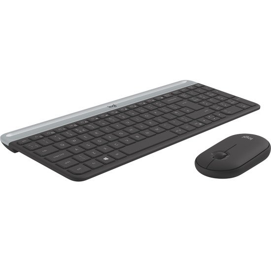 Logitech MK470 clavier RF sans fil QWERTY Danois, Finlandais, Norvégien, Suédois Graphite