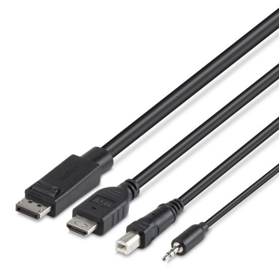 Belkin F1DN2CC-HHPP6t câble kvm Noir 1,8 m