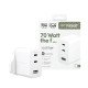 PanzerGlass empower by ® Turbo 70W Multiple Charger incl. 2 x USB-C + USB-A | UK Plug | Silver White Protection d'écran transparent Universel 1 pièce(s)