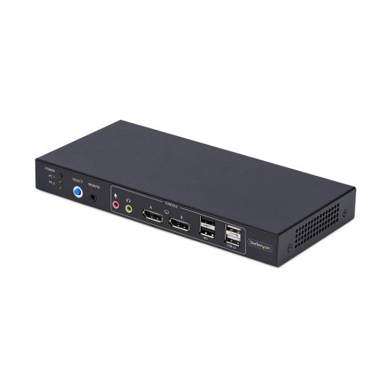 StarTech.com Switch KVM DisplayPort 2 Ports avec Matrice Vidéo Double Vue, 4K 60Hz, Hub 4x Ports USB, Commutateur KVM, Commutation par Touche de Raccourci, Matrice KVM DP 1.2, Conforme TAA StarTech.com Switch KVM DisplayPort 2 Ports avec Matrice Vidéo Double Vue, 4K 60Hz, Hub 4x Ports USB, Commutateur KVM, Commutation par Touche de Raccourci, Matrice KVM DP 1.2, Conforme TAA
