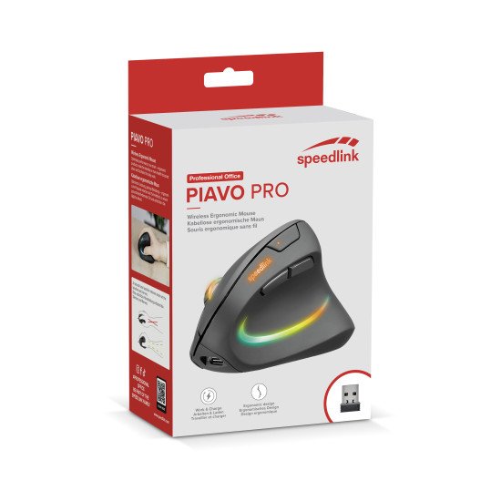 SPEEDLINK SL-630026-BK souris Gaming Droitier RF sans fil Optique 3200 DPI