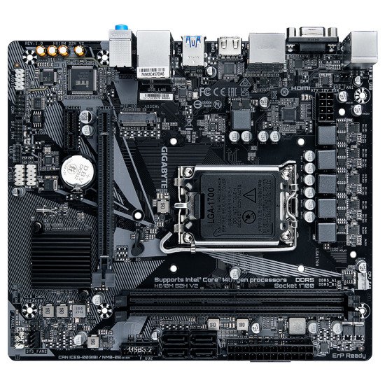 Gigabyte H610M S2H V2 carte mère Intel H610 Express LGA 1700 micro ATX