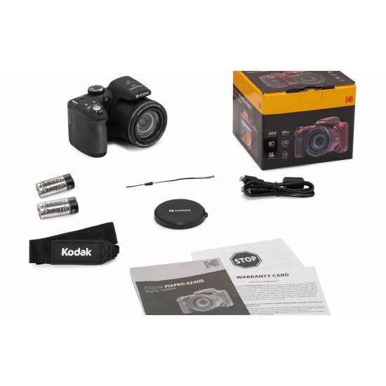 Kodak Astro Zoom AZ405 1/2.3" Appareil photo Bridge 20,68 MP BSI CMOS 5184 x 3888 pixels Blanc