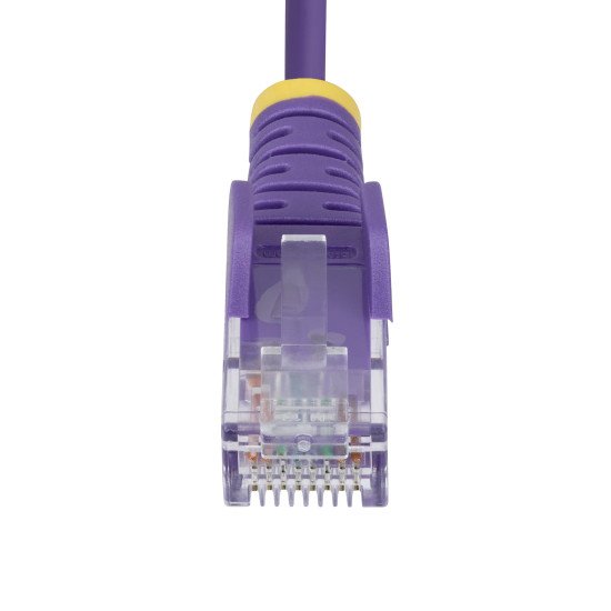 StarTech.com Câble Ethernet CAT6 Violet Fin de 10m, Sans Accroc, 100W PoE, UTP, LSZH, Fil de Cuivre Pur 28AWG, Cordon Patch Réseau RJ45 avec Serre-Câble, Contrôlé Fluke StarTech.com Câble Ethernet CAT6 Violet Fin de 10m, Sans Accroc, 100W PoE, UTP, LSZH, Fil de Cuivre Pur 28AWG, Cordon Patch Réseau RJ45 avec Serre-Câble, Contrôlé Fluke