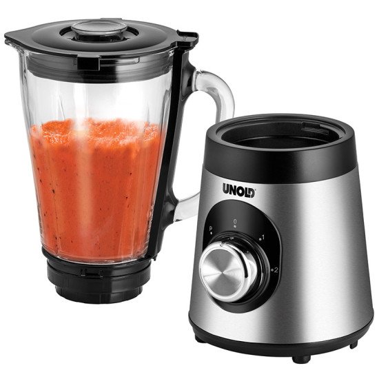 Unold 78625 blender 1,5 L Mélangeur de table 500 W Noir, Acier inoxydable