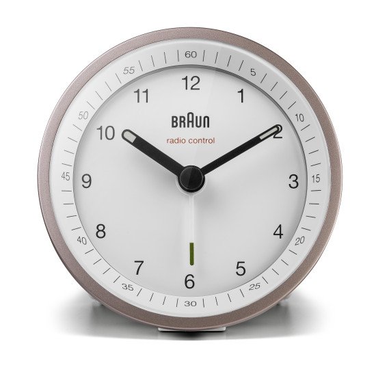 Braun BC07 Réveil à quartz Rose, Blanc