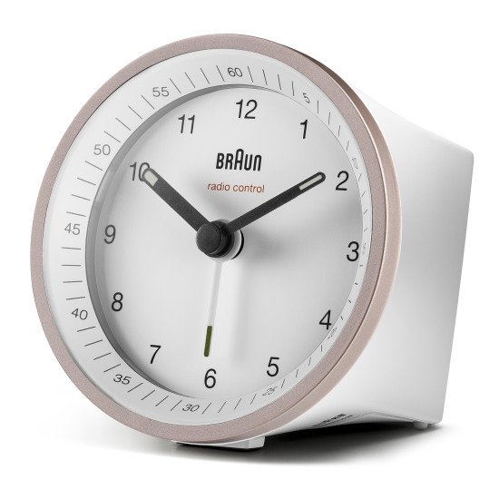 Braun BC07 Réveil à quartz Rose, Blanc