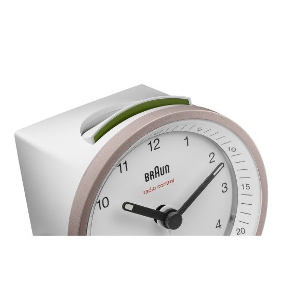 Braun BC07 Réveil à quartz Rose, Blanc