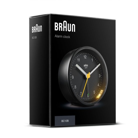 Braun BC12 Réveil à quartz Noir