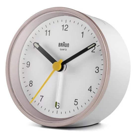 Braun BC12 Horloge murale à quartz Rose, Blanc Braun BC12 Horloge murale à quartz Rose, Blanc
