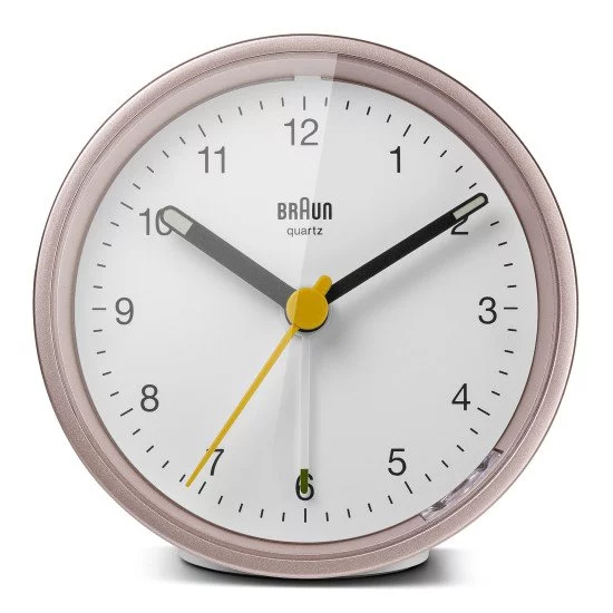 Braun BC12 Horloge murale à quartz Rose, Blanc Braun BC12 Horloge murale à quartz Rose, Blanc
