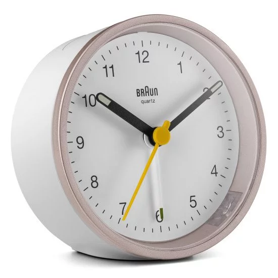 Braun BC12 Horloge murale à quartz Rose, Blanc Braun BC12 Horloge murale à quartz Rose, Blanc