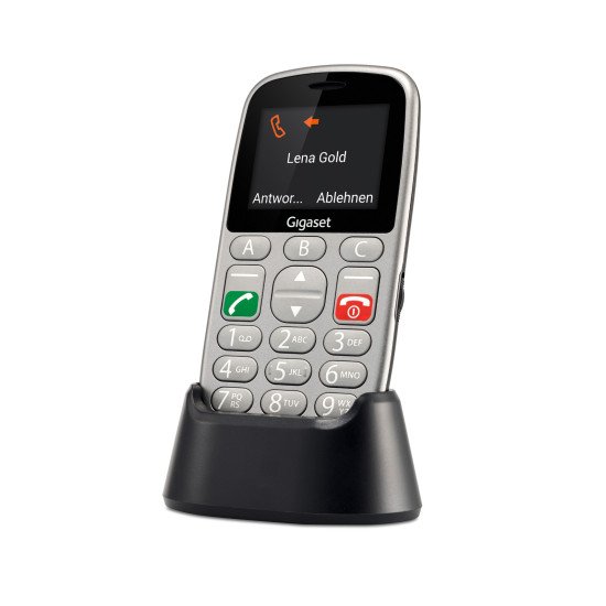 Gigaset GL390 5,59 cm (2.2") 88 g Argent Téléphone numérique