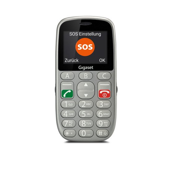 Gigaset GL390 5,59 cm (2.2") 88 g Argent Téléphone numérique