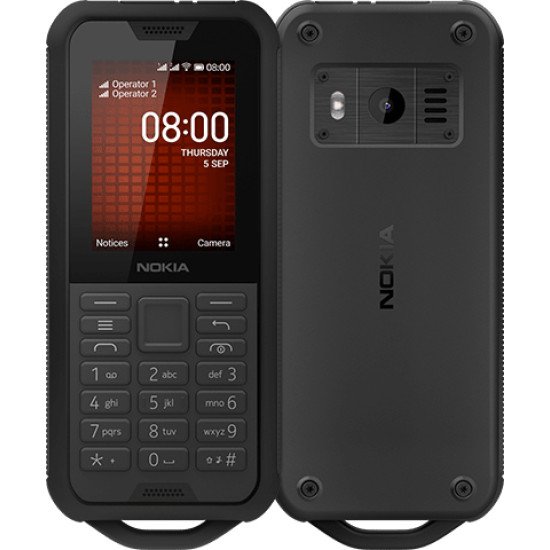 Nokia 800 Tough 2.4" 0,5 Go 4 Go Double SIM hybride Noir 2100 mAh