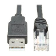 Tripp Lite U009-006-RJ45-X changeur de genre de câble RJ-45 USB 2.0 Type-A Noir
