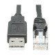 Tripp Lite U009-006-RJ45-X changeur de genre de câble RJ-45 USB 2.0 Type-A Noir