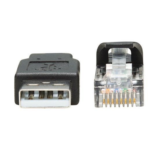 Tripp Lite U009-006-RJ45-X changeur de genre de câble RJ-45 USB 2.0 Type-A Noir