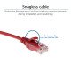 ACT DC9503 câble de réseau Rouge 3 m Cat6 U/UTP (UTP)