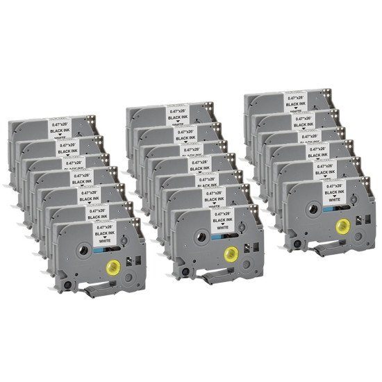 G&G 21568 ruban d'étiquette Noir sur blanc