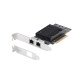 StarTech.com Carte Réseau PCIe 10 Gb Ethernet à 2 Ports, Carte d'Interface Réseau 10 GbE, Chipset Broadcom BCM57416, Double RJ45 10GBase-T/Gigabit, Carte NIC, TAA