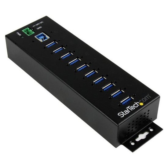 StarTech.com HB30A10AME hub & concentrateur USB 3.0 (3.1 Gen 1) Type-B 5000 Mbit/s Noir