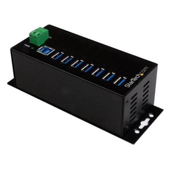 StarTech.com Hub USB 3.0 industriel à 7 ports - Protection contre DES et les surtensions jusqu'à 350 W