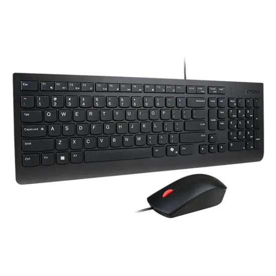 Lenovo 4X31R64403 clavier Souris incluse maison/bureau USB Belge, Français Noir