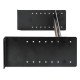 Intellinet Kit rail DIN réglable 19", 2U, pour équipements sur rail DIN chapeau, profondeur réglable 48–174 mm, aluminium, noir RAL 9005, garantie trois ans