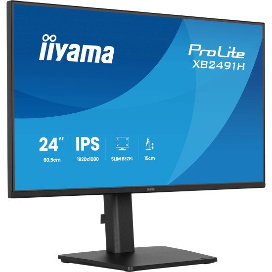 iiyama ProLite XB2491H-B1 écran PC 60,5 cm (23.8") 1920 x 1080 pixels Full HD LCD Noir