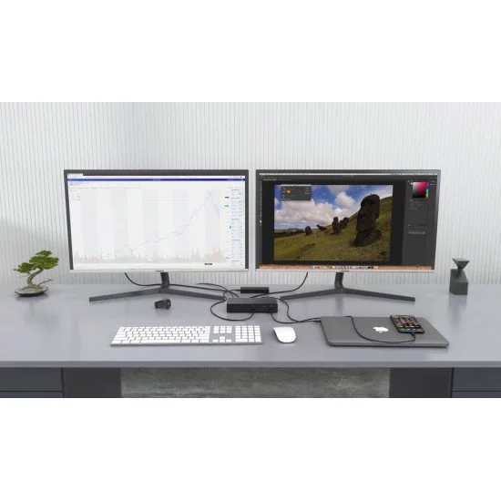 i-tec Thunderbolt3/USB-C Dual DisplayPort 4K Docking Station + Power Delivery 85W i-tec Thunderbolt3/USB-C Dual DisplayPort 4K Docking Station + Power Delivery 85W