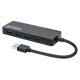 Manhattan Hub USB-A 4 ports, 5 Gbit/s (USB 3.0), Alimenté par USB (aucune alimentation externe requise), équivalent à ST4300PBU3 & ST4300MINU3B