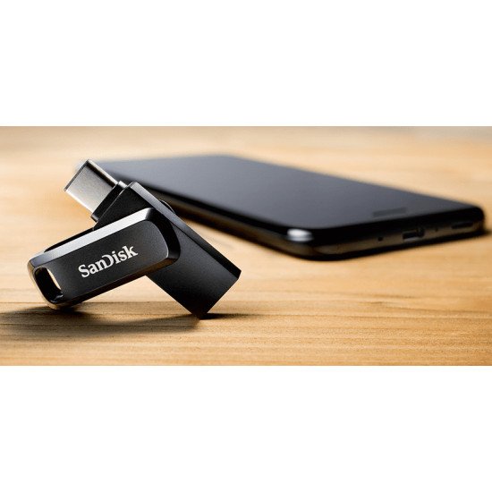 Sandisk Ultra Dual Drive Go lecteur USB flash 256 Go USB Type-A / USB Type-C 3.2 Gen 1 (3.1 Gen 1) Noir