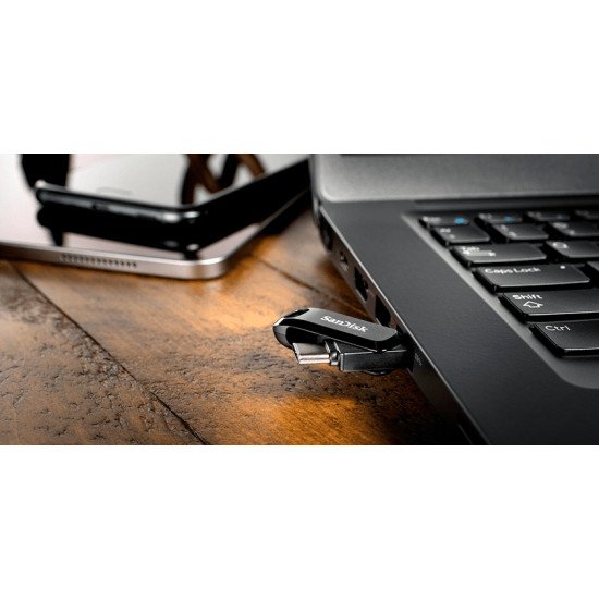 Sandisk Ultra Dual Drive Go lecteur USB flash 32 Go USB Type-A / USB Type-C 3.2 Gen 1 (3.1 Gen 1) Noir
