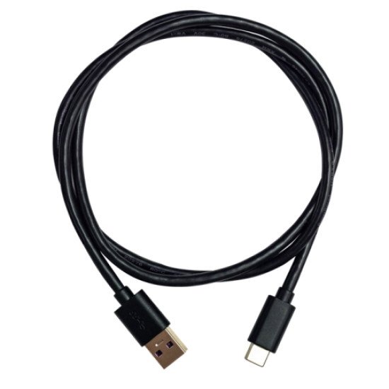 QNAP USB 3.0 5G 1M(3.3FT) TYPE-A TO TYPE-C CABLE câble USB USB 3.2 Gen 1 (3.1 Gen 1) USB A USB C Noir
