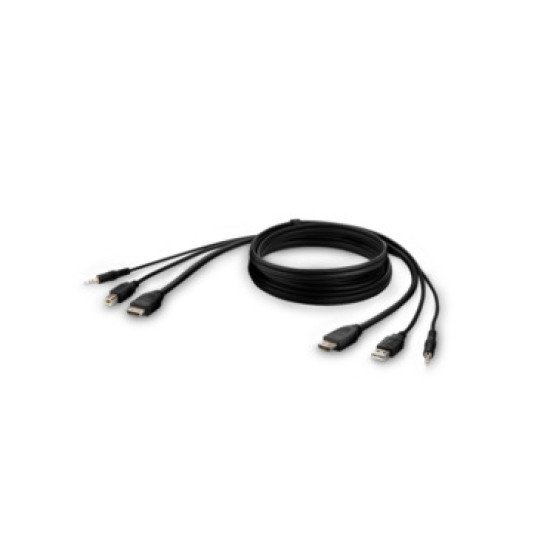 Belkin F1DN1CCBL câble kvm Noir 3 m