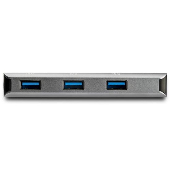 StarTech.com HB31C3ASDMB hub & concentrateur USB 3.1 (3.1 Gen 2) Type-C 10000 Mbit/s Noir, Gris