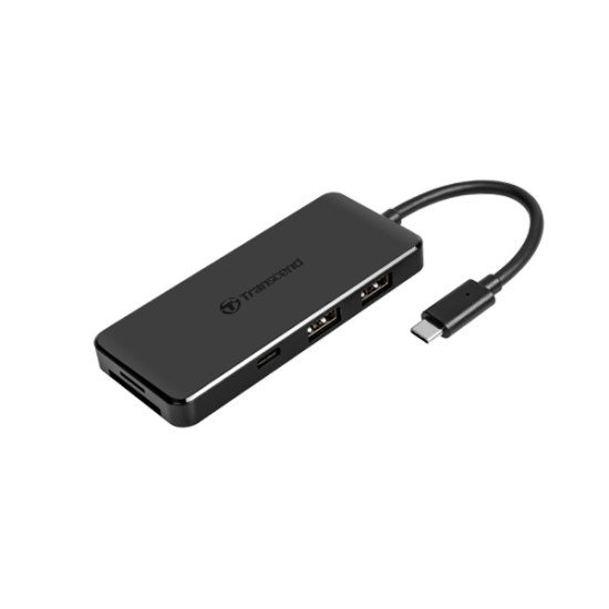 Transcend HUB5C USB 3.2 Gen 2 (3.1 Gen 2) Type-C Noir