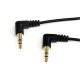 StarTech.com Câble audio stéréo Mini-Jack 3,5mm slim coudé à angle droit de 1,8 m - M/M