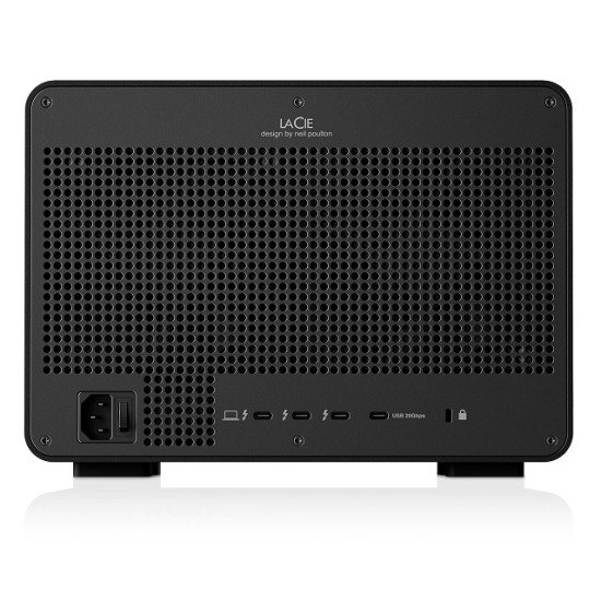 LaCie 8big Pro5 boîtier de disques 256 To Bureau Noir