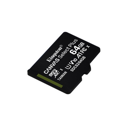 Kingston carte MicroSDHC 64 go Classe 10 UHS-I (Sans adaptateur SD)
